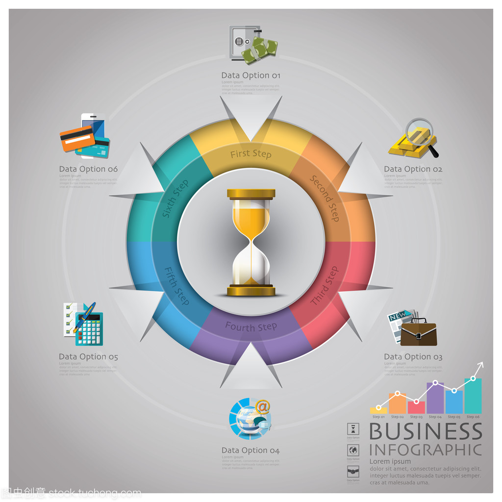 沙漏金錢與金融業(yè)務(wù) 信息圖表解析